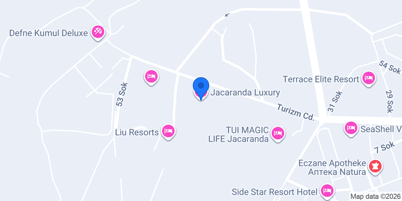 Jacaranda Luxury konumu