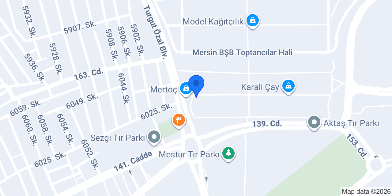TEB Mersin Toptancılar Sitesi Şubesi konumu