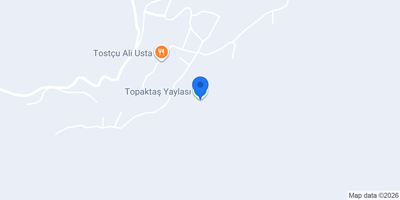 Topaktaş Yaylası konumu