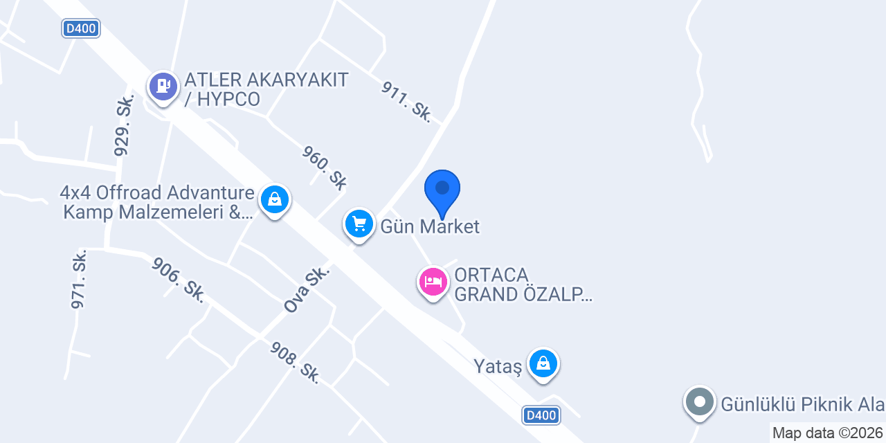 Dalaman Prefabrik Yapı konumu