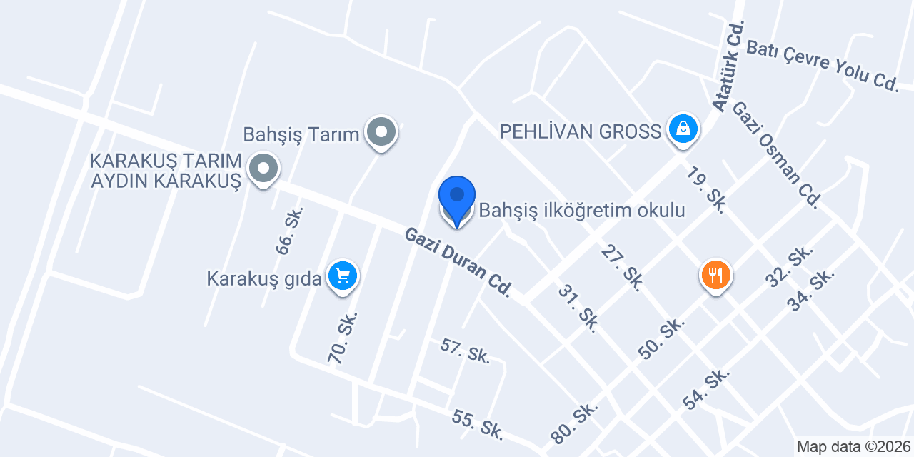 Bahşiş ilköğretim okulu konumu
