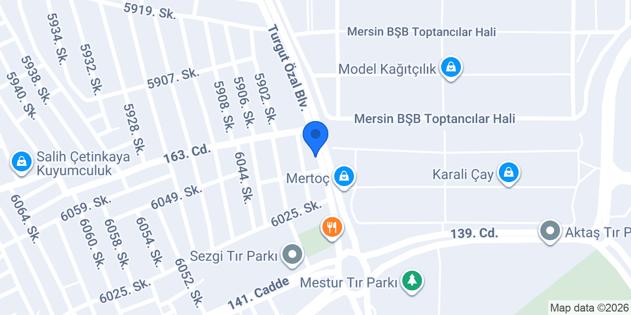 Gül Patiseri Mertoç Şubesi konumu