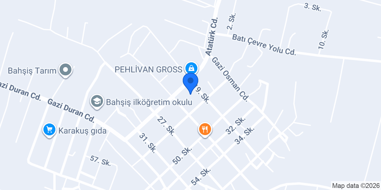 Bahşiş Belediyesi konumu