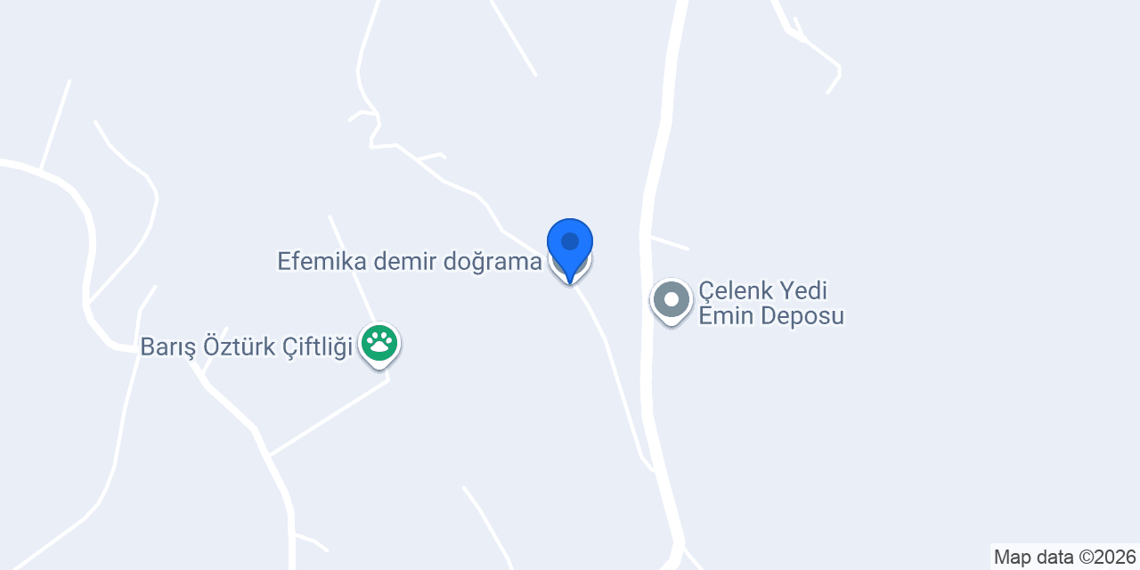Efemika demir doğrama konumu