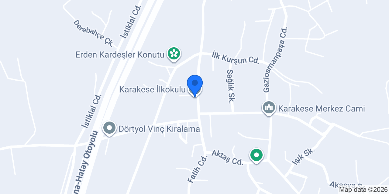 Karakese İlkokulu konumu