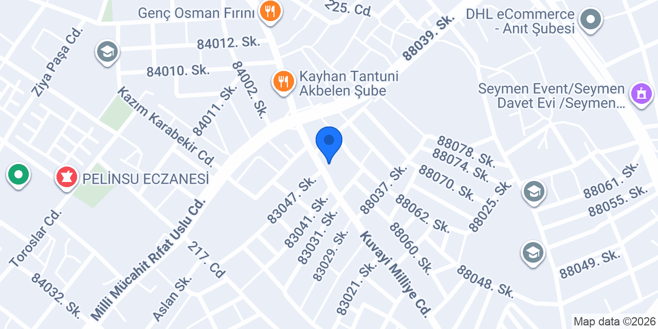 Mersin Hıdıroğlu Yapı Market konumu