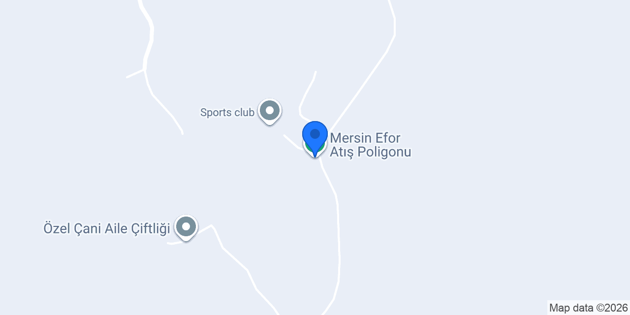 Mersin Efor Atış Poligonu konumu