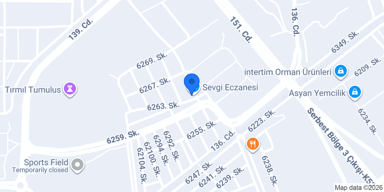 Sevgi Eczanesi konumu