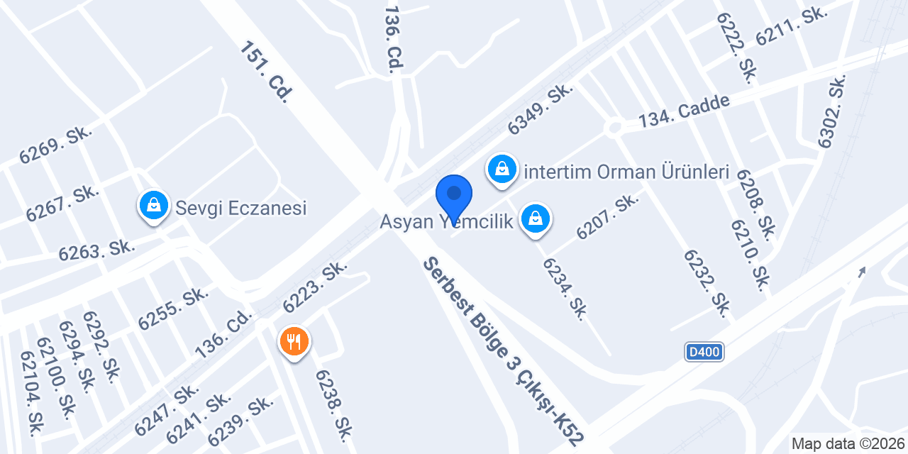 İNTERPALET A.Ş. konumu