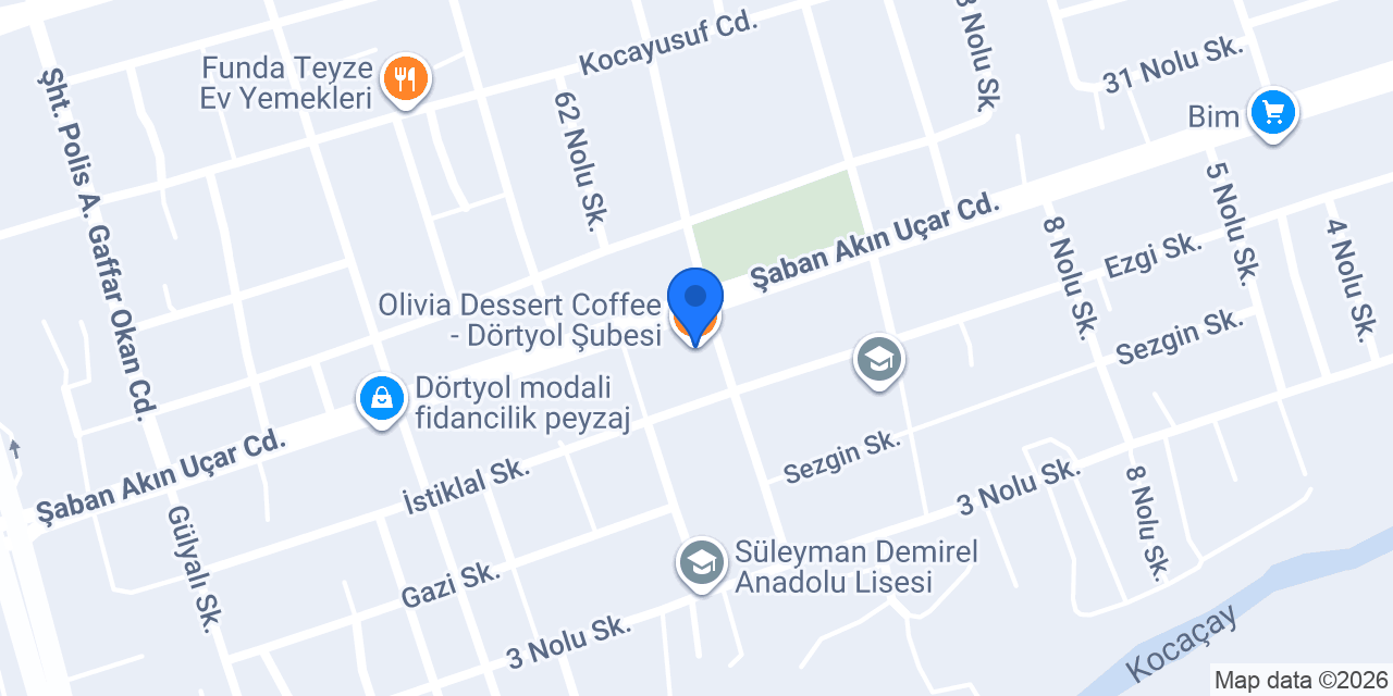 Olivia Dessert Coffee - Dörtyol Şubesi konumu
