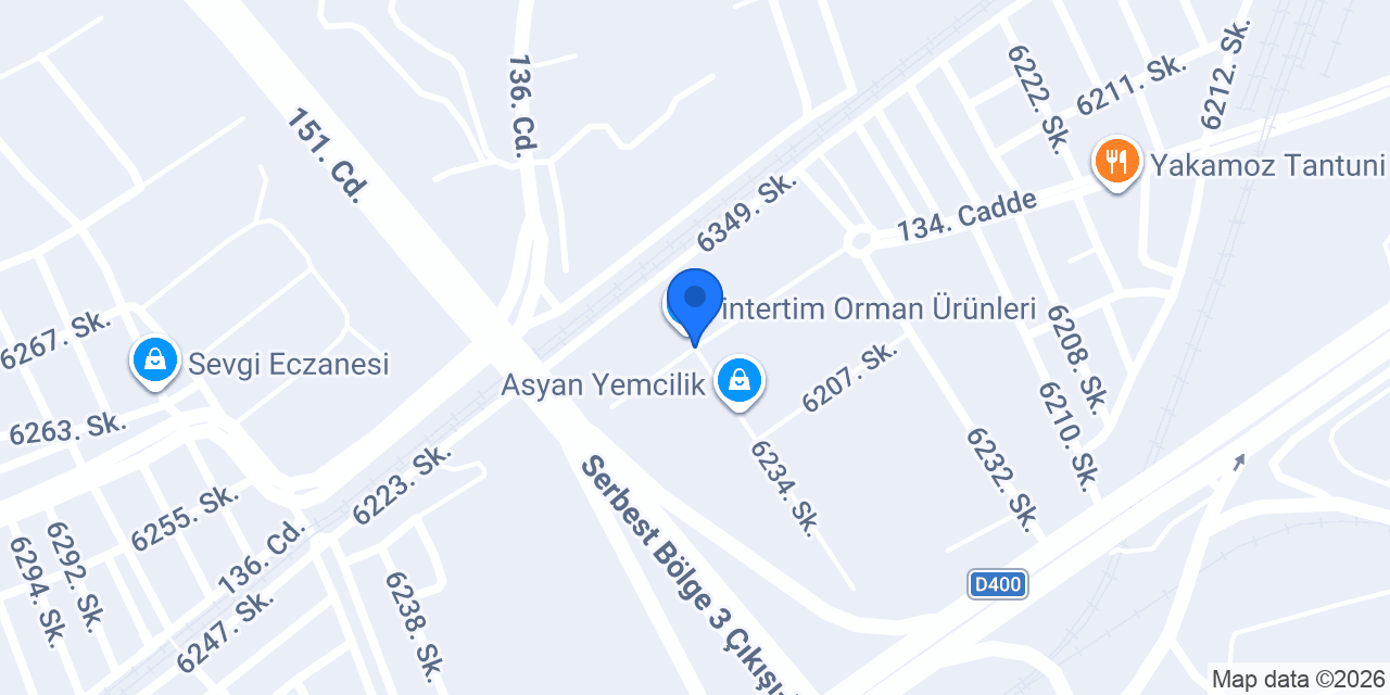 Tekli Orman Ürünleri konumu