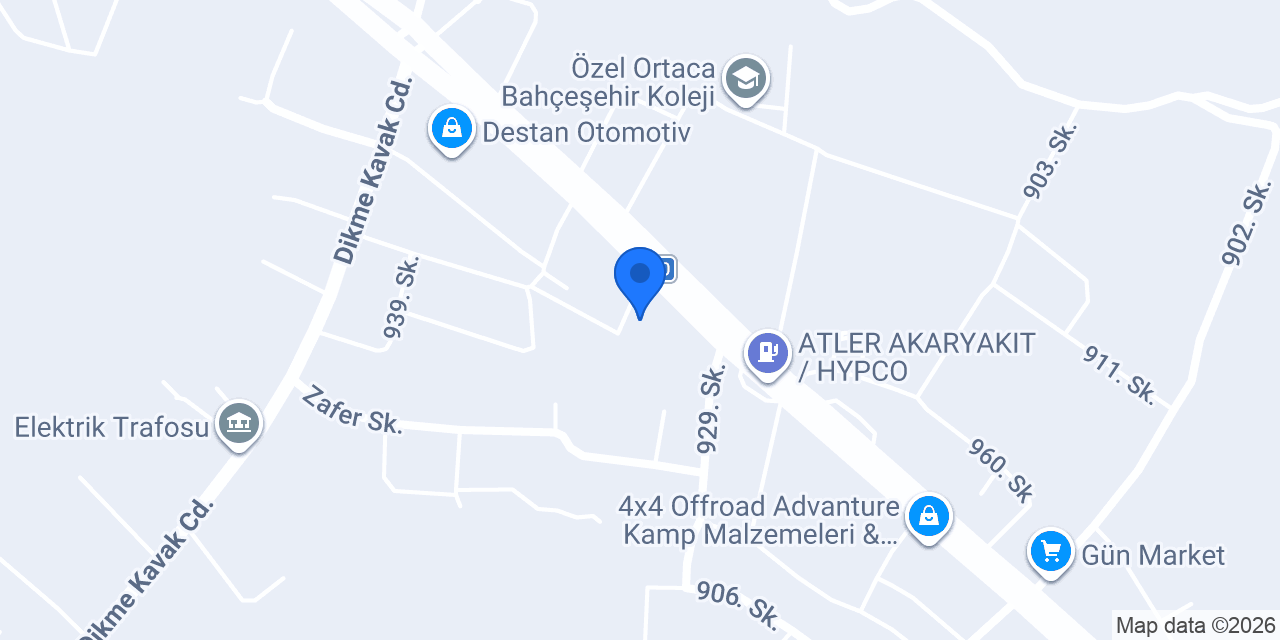 ORTACA AR İNŞAAT LTD. ŞTİ. konumu