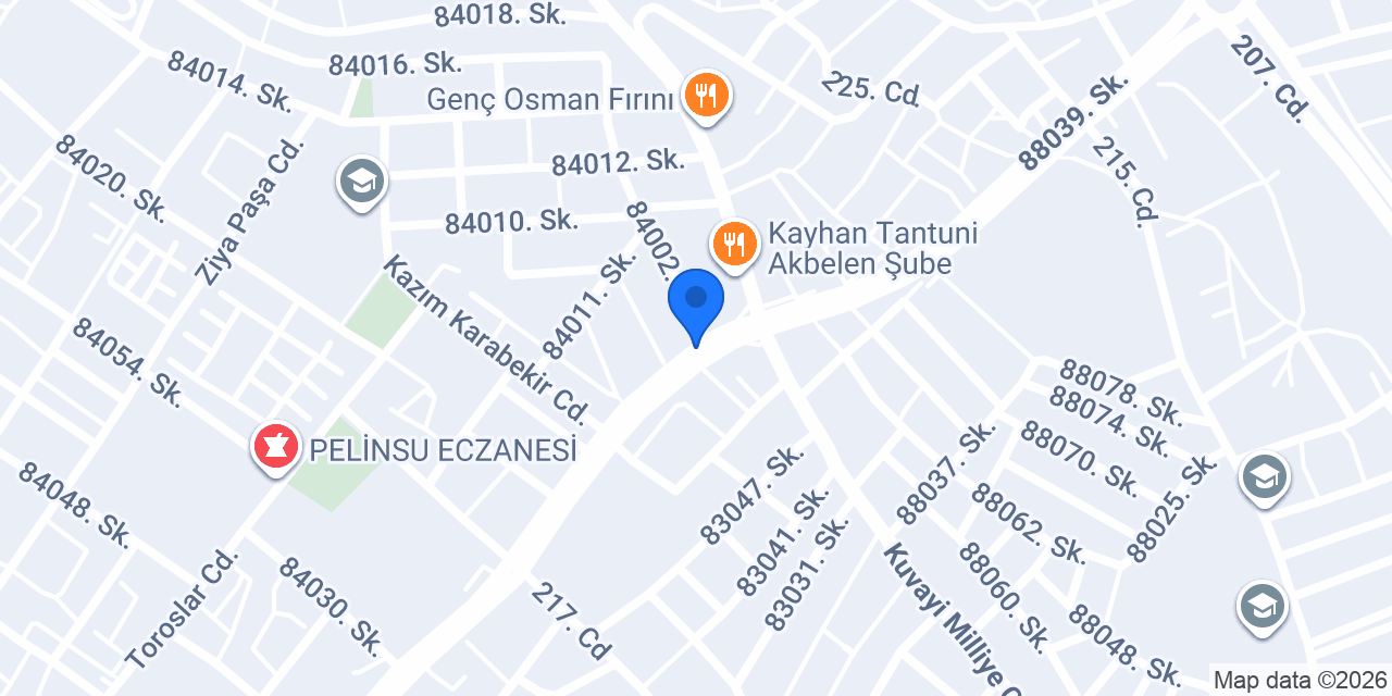 Bizim Patiseri Cafe konumu