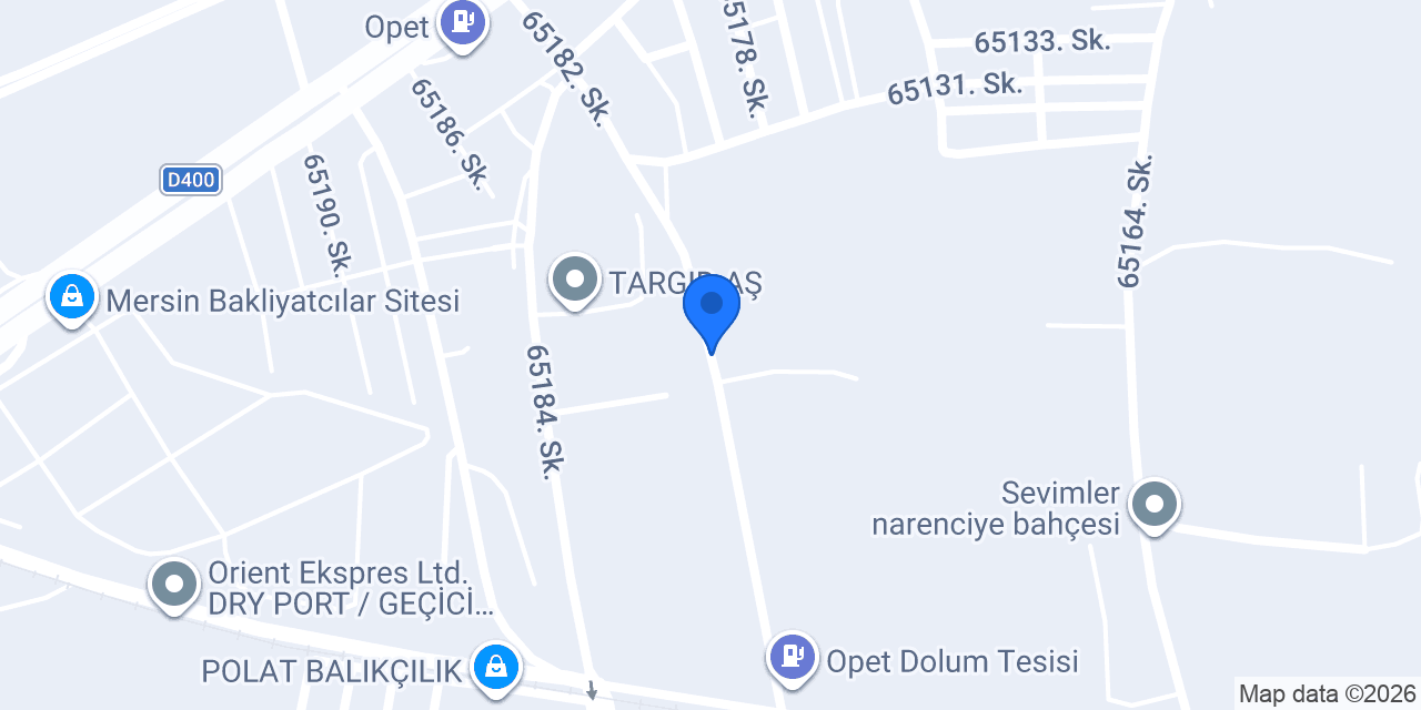 Aytemiz Mersin Dolum Terminali konumu