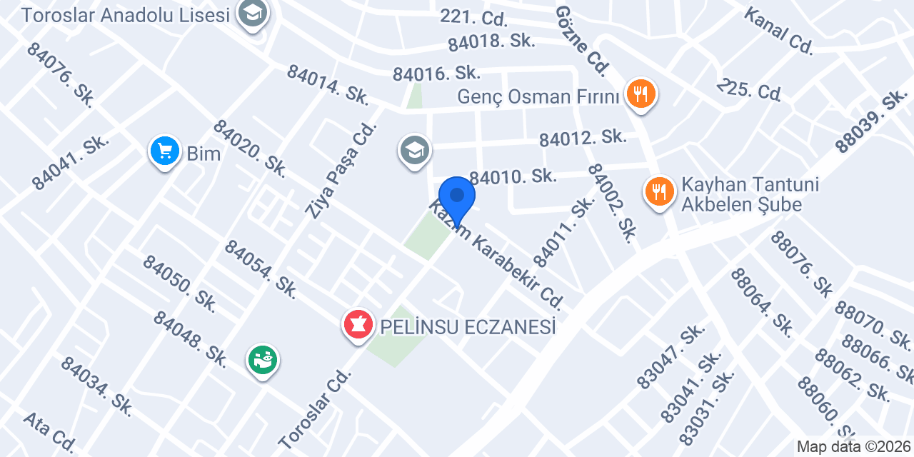 İbrahim Karaoğlanoğlu İlköğretim Okulu konumu
