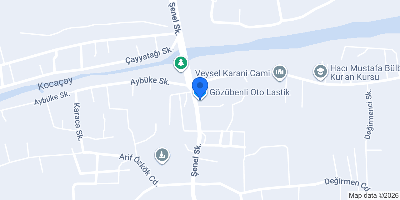 Gözübenli Oto Lastik konumu