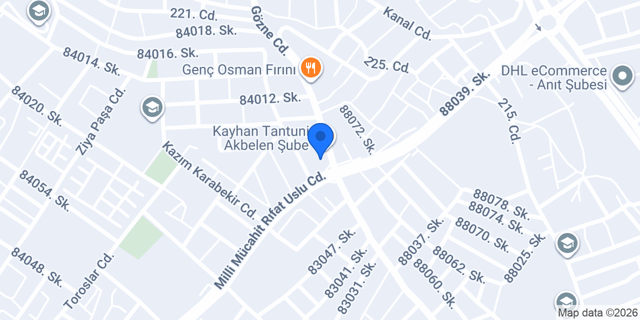 ZERAY ZİRVE ŞUBESİ konumu