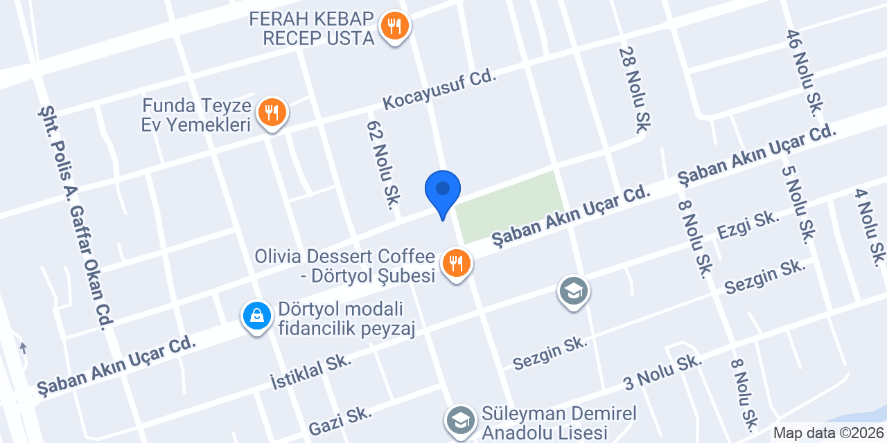 Sirius Sushi ve Noodle konumu