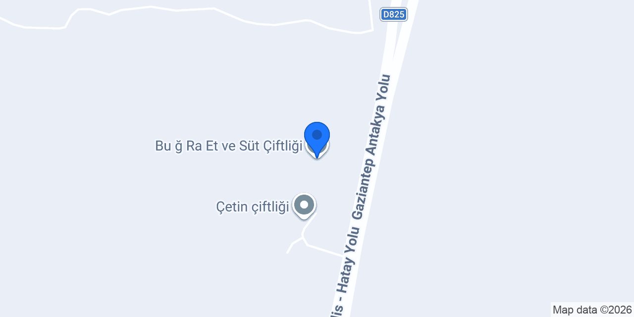 Bu ğ Ra Et ve Süt Çiftliği konumu