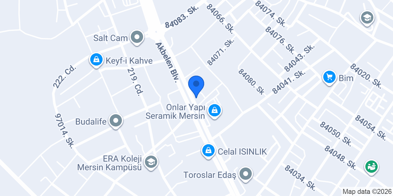 Mersin taş market konumu