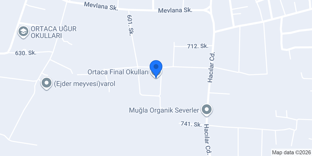 Ortaca Final Okulları konumu