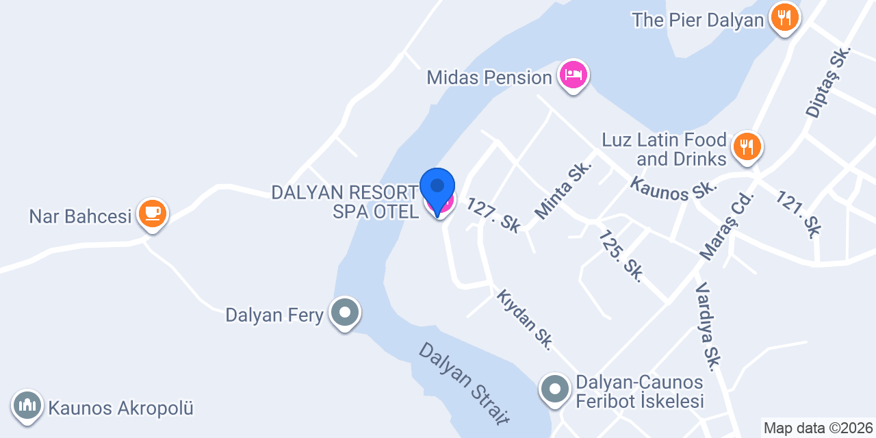 DALYAN RESORT SPA OTEL konumu