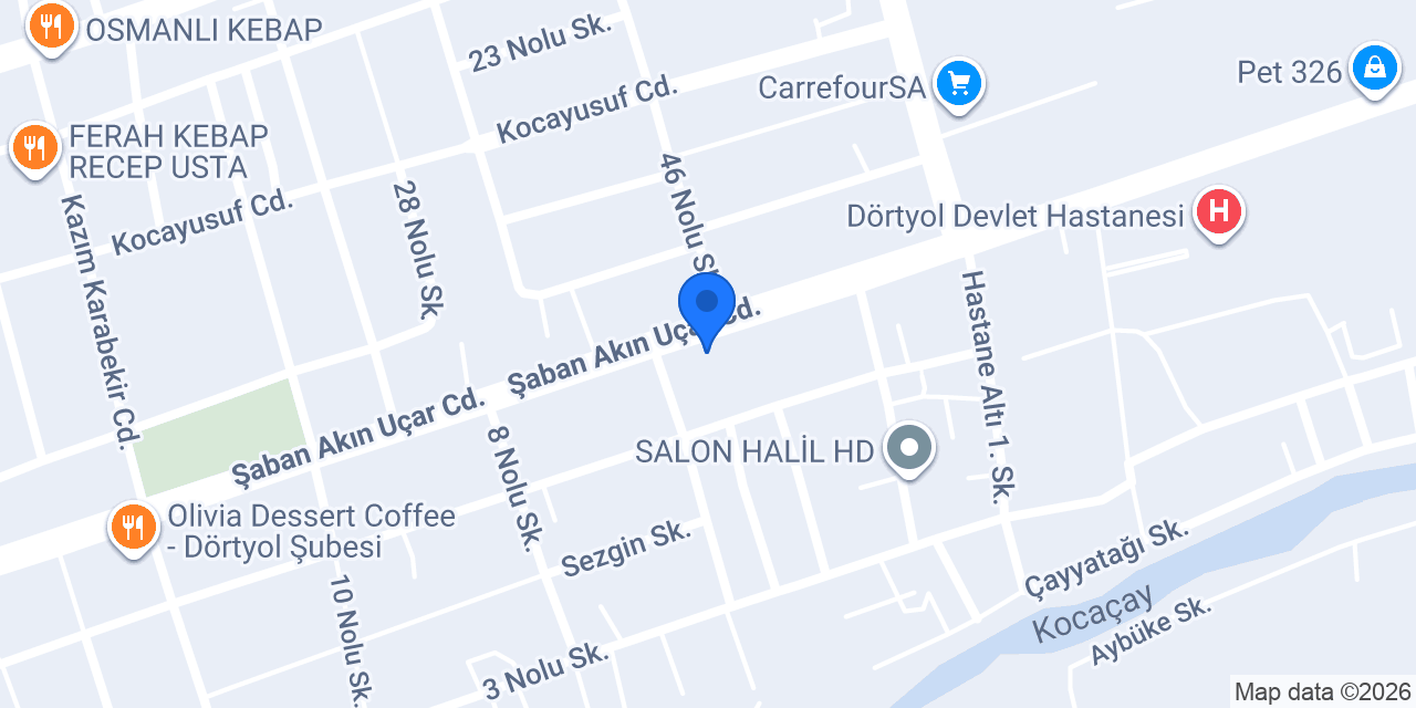 Dörtyol Diş Hekimi Merve Kıymacı konumu