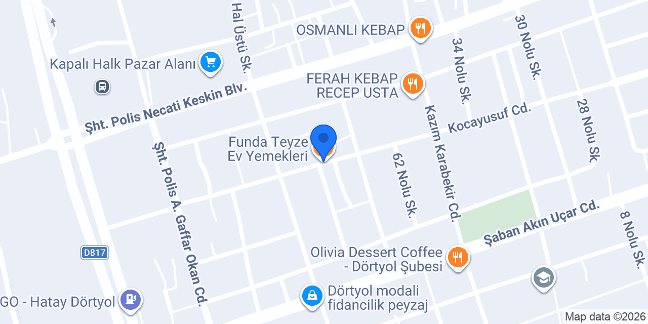 Funda Teyze Ev Yemekleri konumu