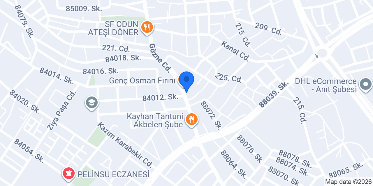 Oses Çiğ Köfte konumu