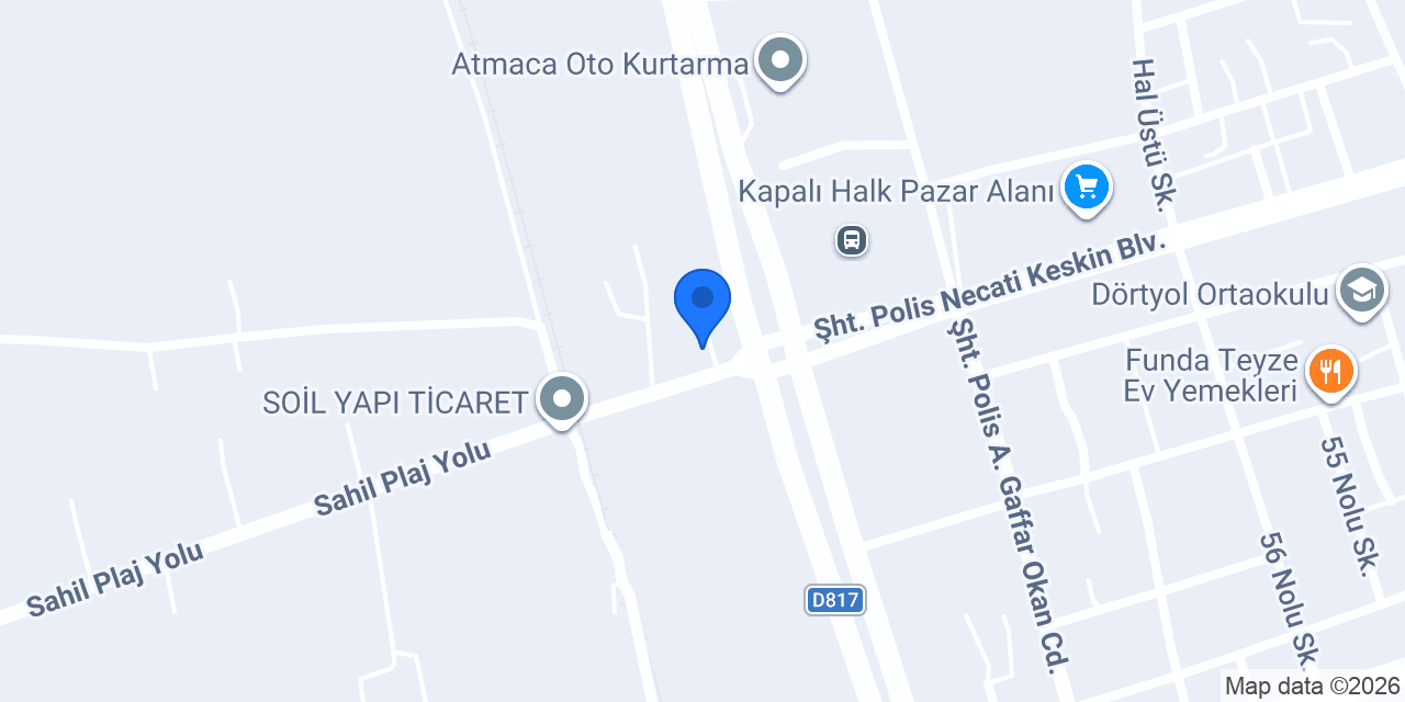 Dörtyol Taksi Mehmet Demir konumu