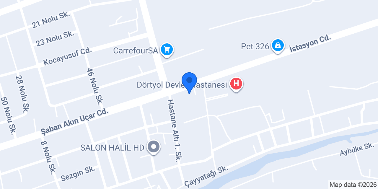 Dörtyol Kaymakamlığı konumu