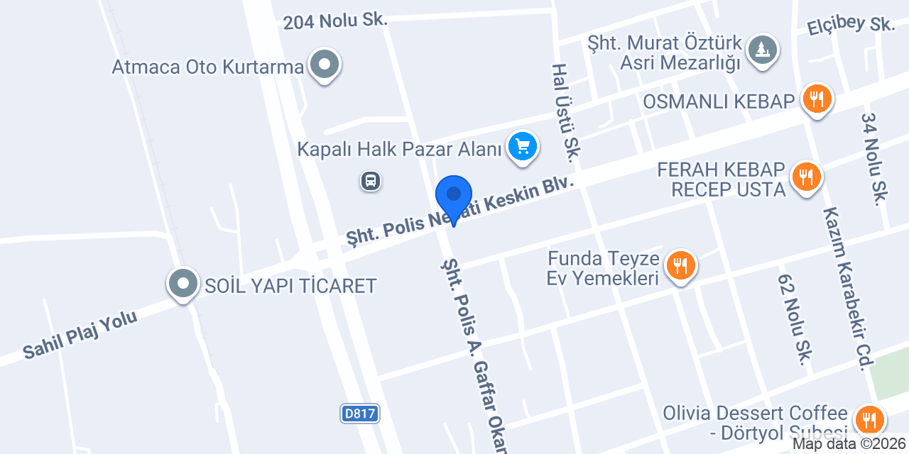 Dörtyol taksi(Akif TEKİN) konumu