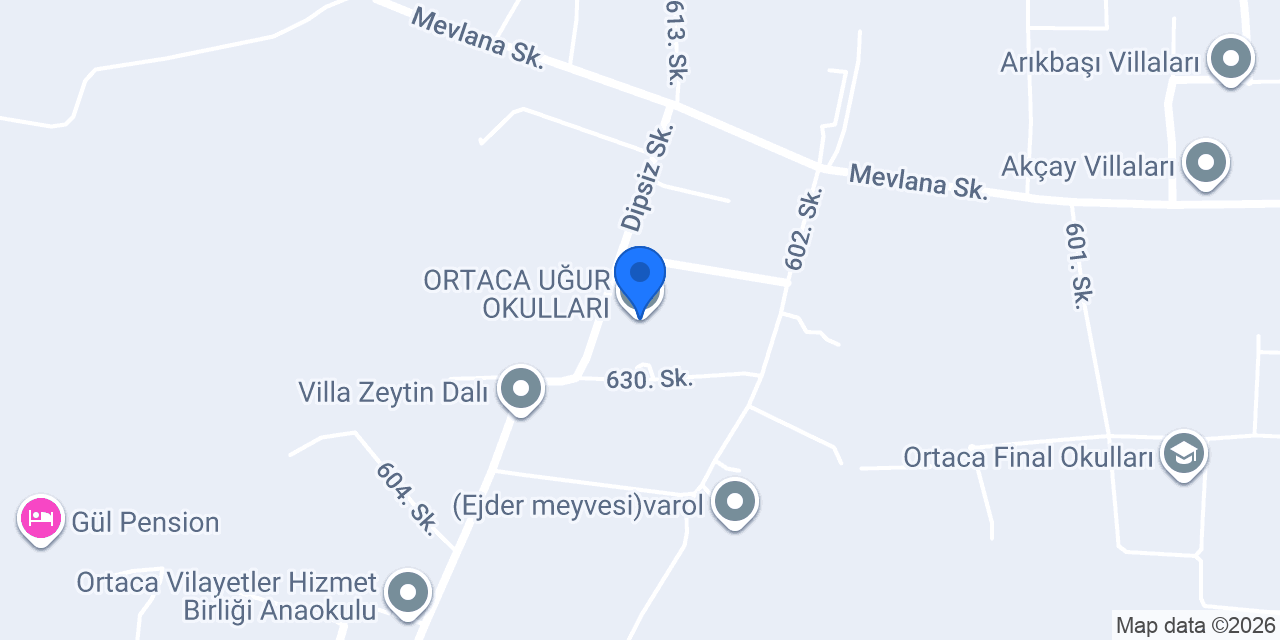 ORTACA UĞUR OKULLARI konumu