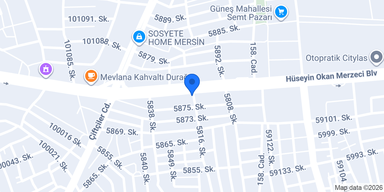 Mersin İş Elbiseleri konumu