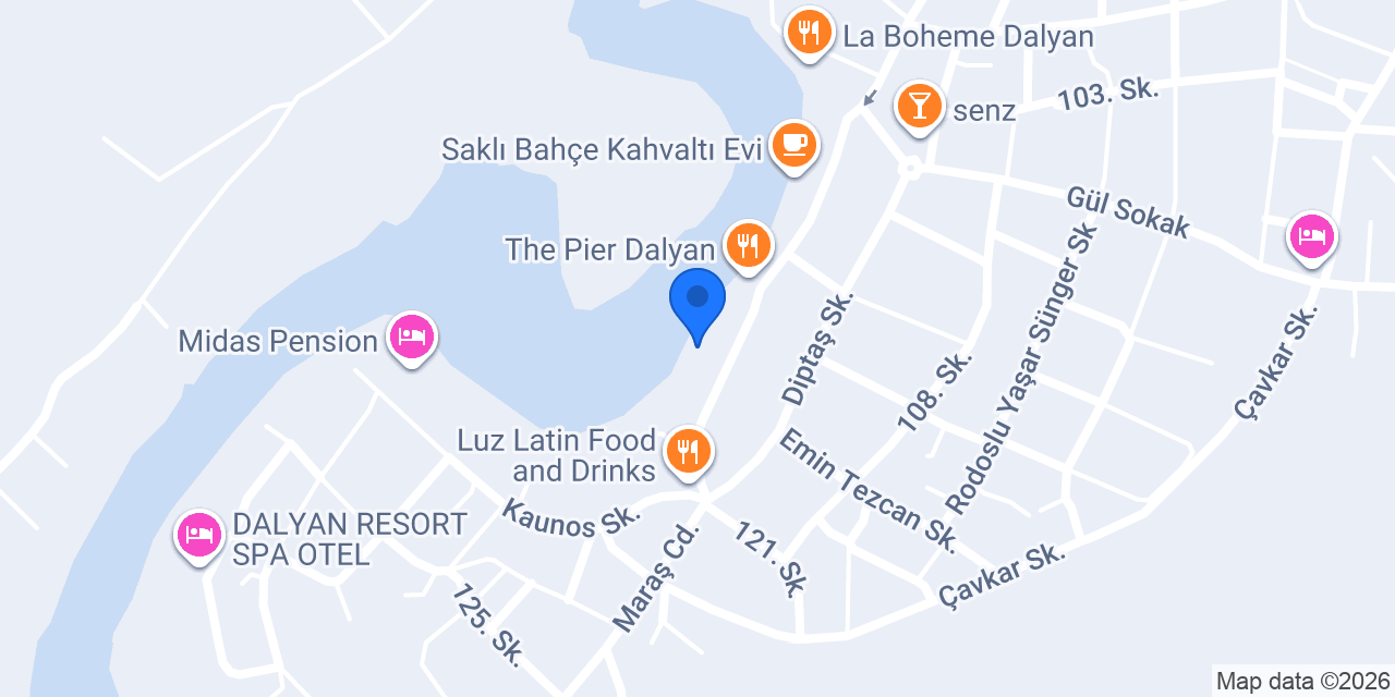 Miletos Pansiyon konumu