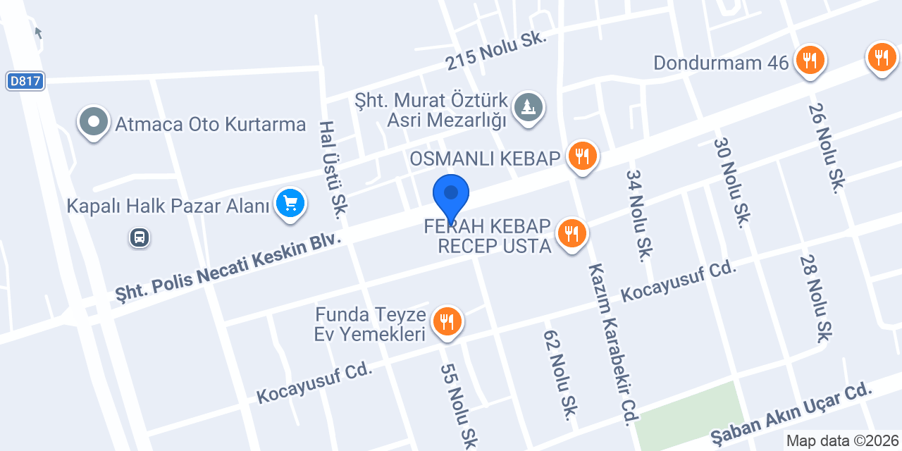 Köse Seramik konumu
