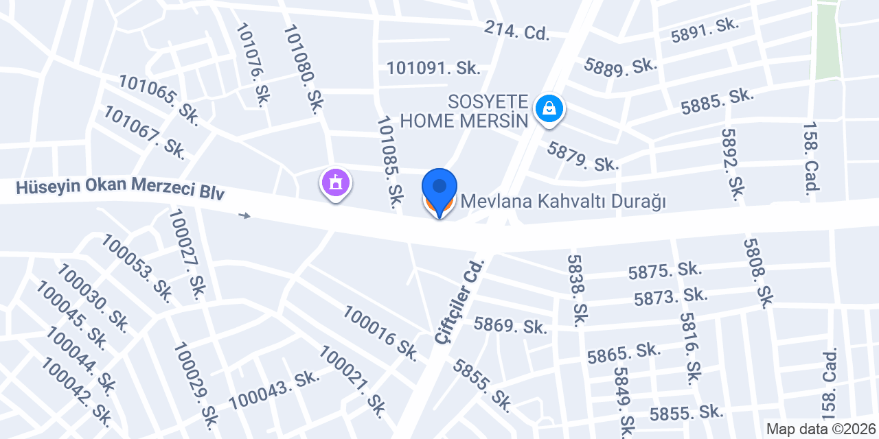 Mevlana Kahvaltı Durağı konumu
