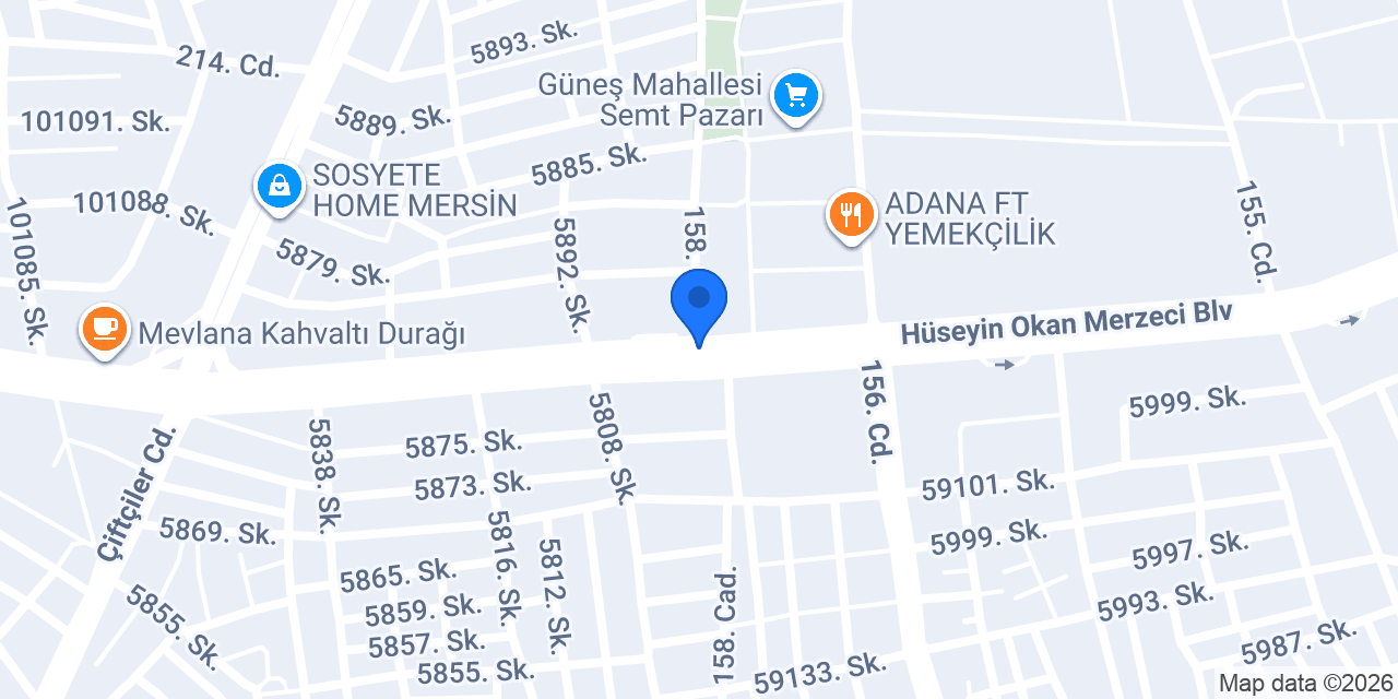 MERSİN KAYA DEKOR konumu