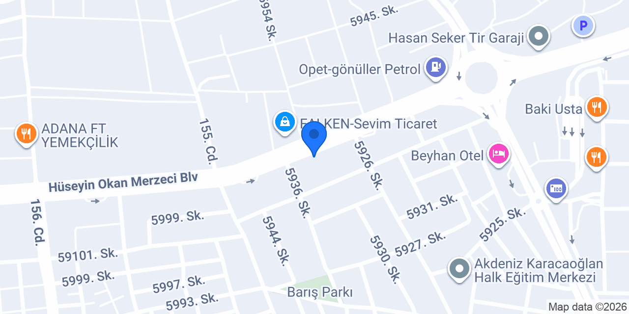 ÖZAŞKIN TIR TİCARET MERKEZİ konumu