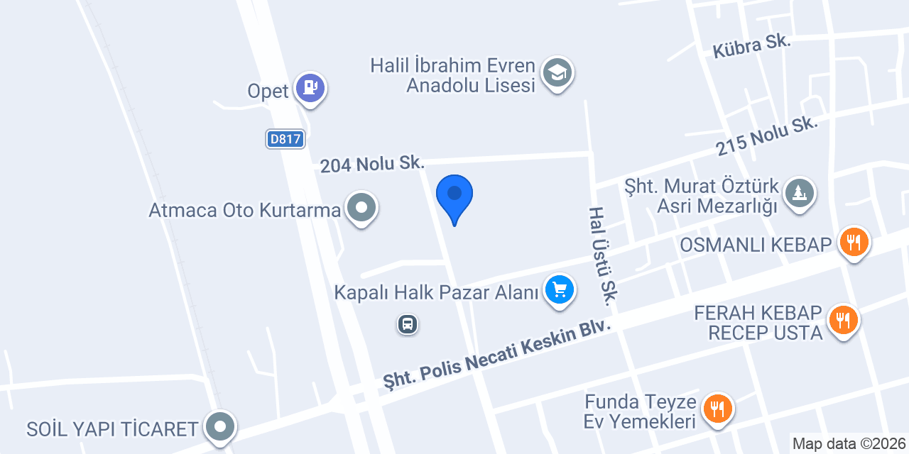 Akgül Ticaret konumu