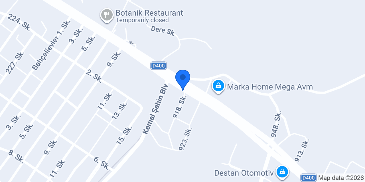 Gün Oto Galeri konumu