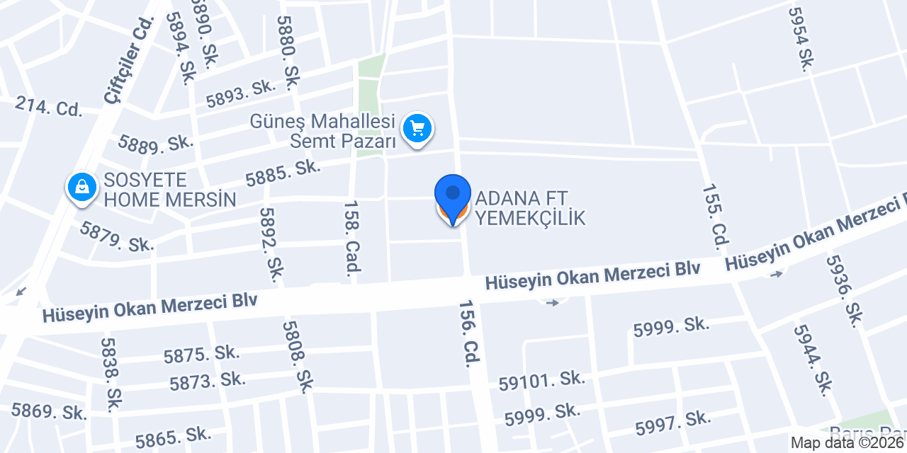 ADANA FT YEMEKÇİLİK konumu