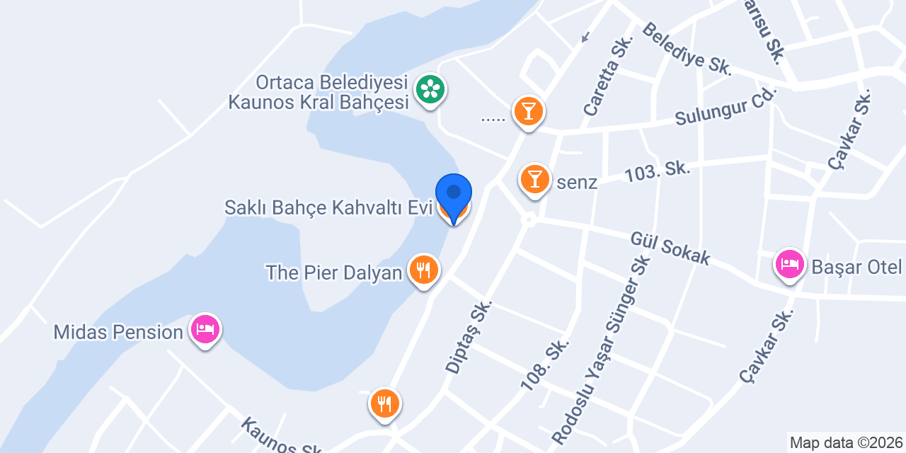 Saklı Bahçe Kahvaltı Evi konumu
