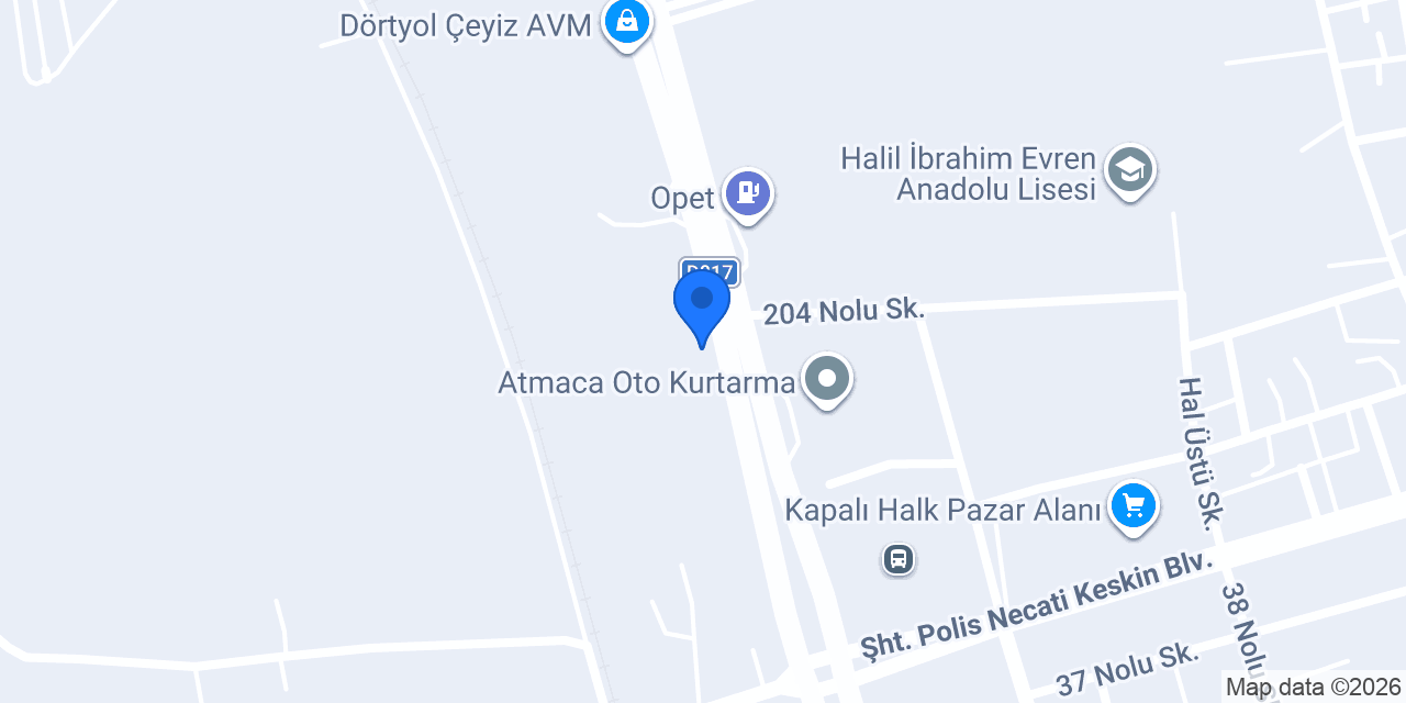 Dörtyol İlçe Emniyet Müdürlüğü konumu