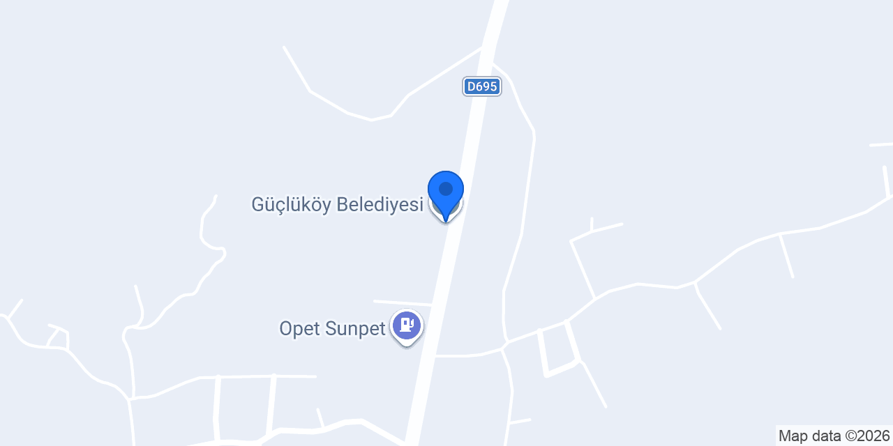 Güçlüköy Belediyesi konumu