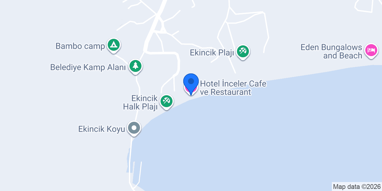 Hotel İnceler Cafe ve Restaurant konumu
