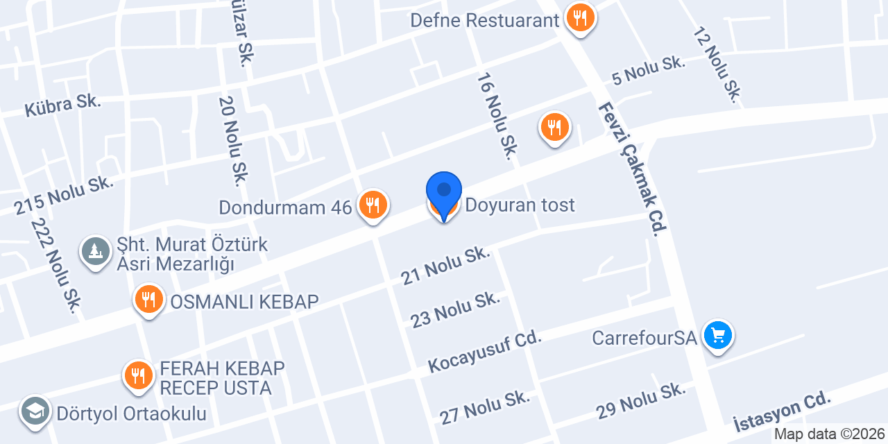 Doyuran tost konumu