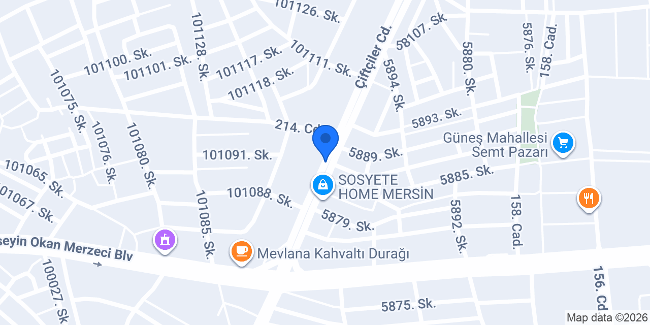 Mevlana Taksi konumu