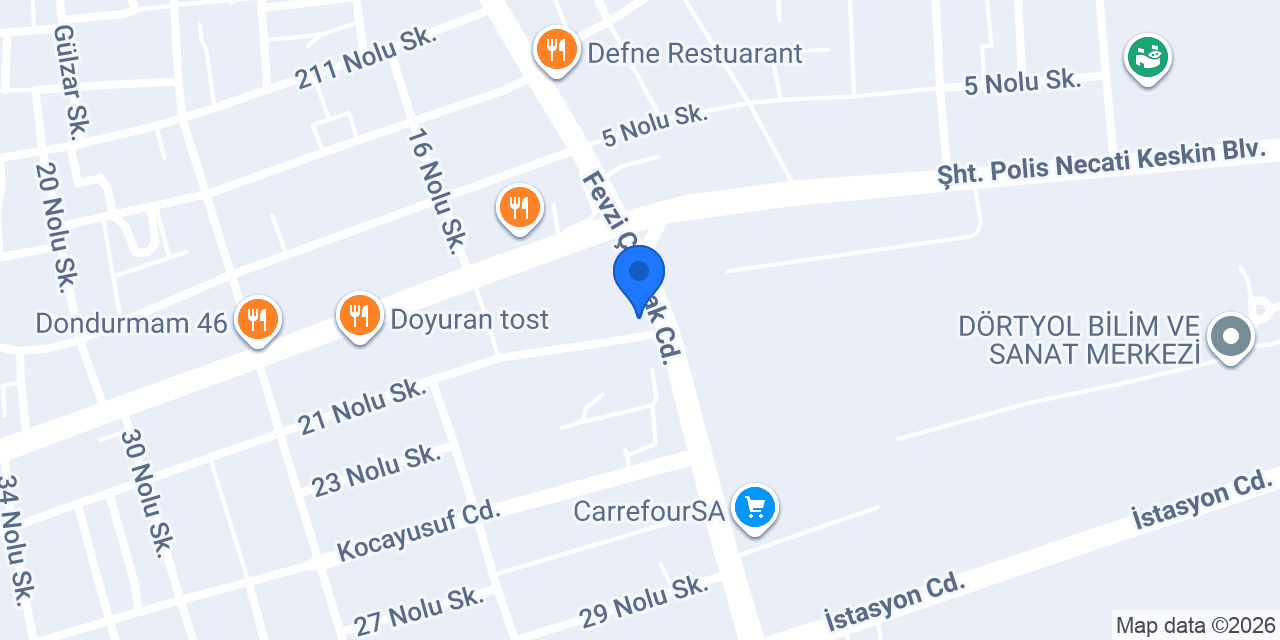 Turuncu Restoran & KAFE konumu