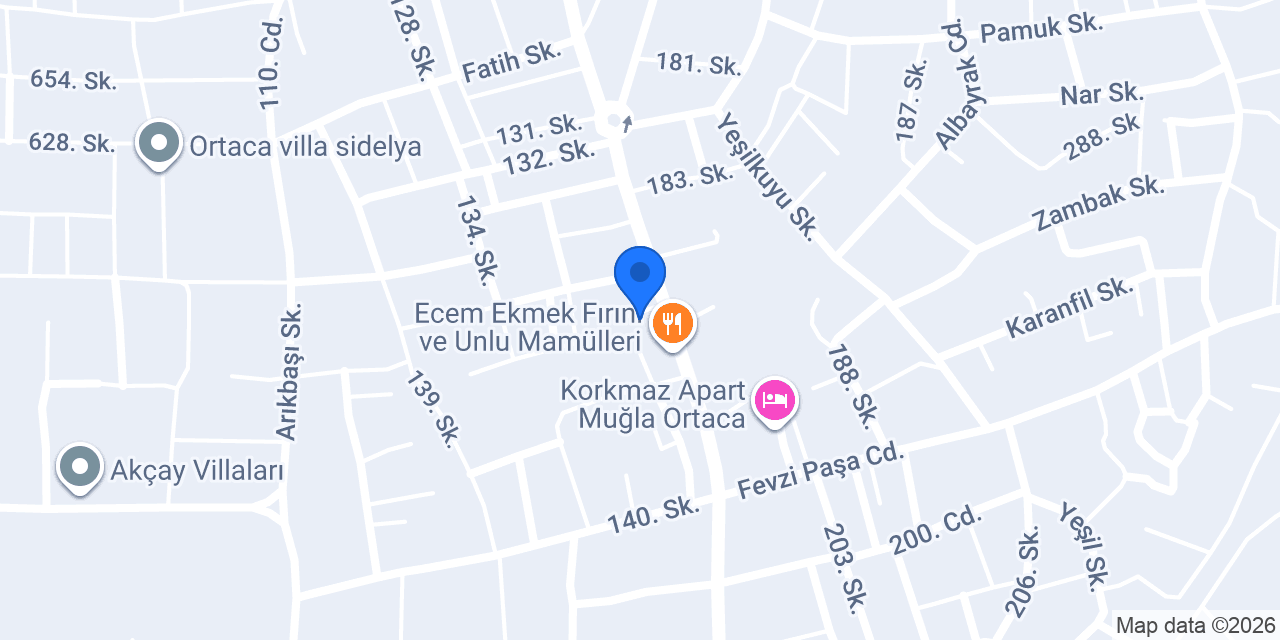 KOCATÜRK AMBALAJ ORTACA konumu